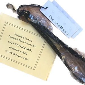 New Leather Wristlet (Blk) D & B